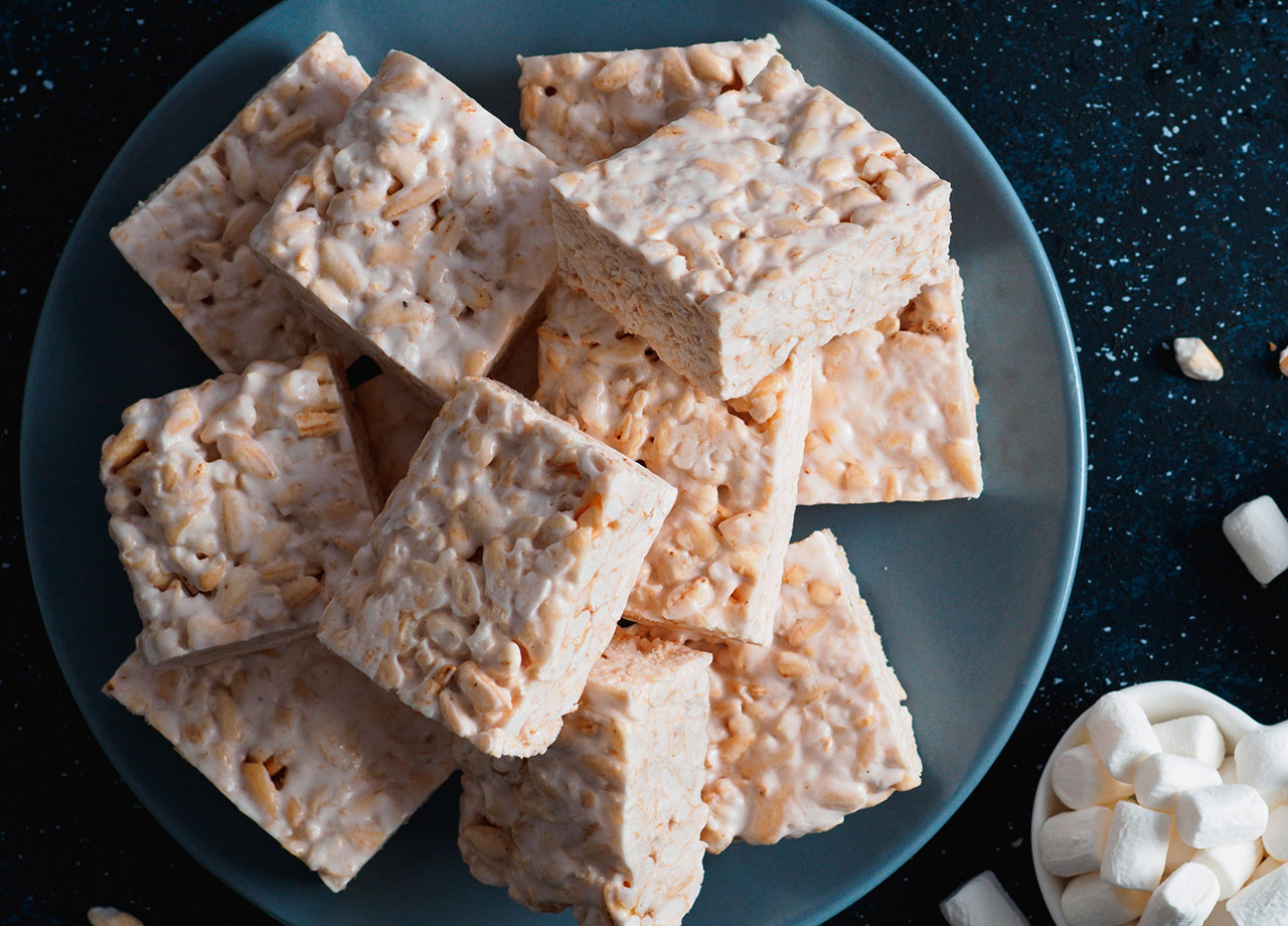 homemade protein rice krispy treats