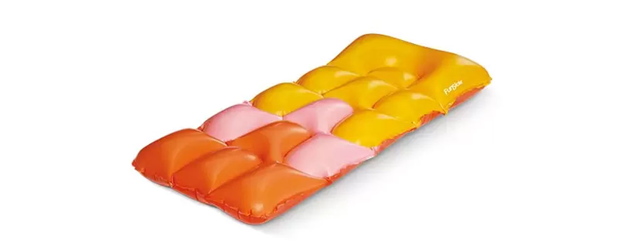 aldi funsicle pool float pink and orange