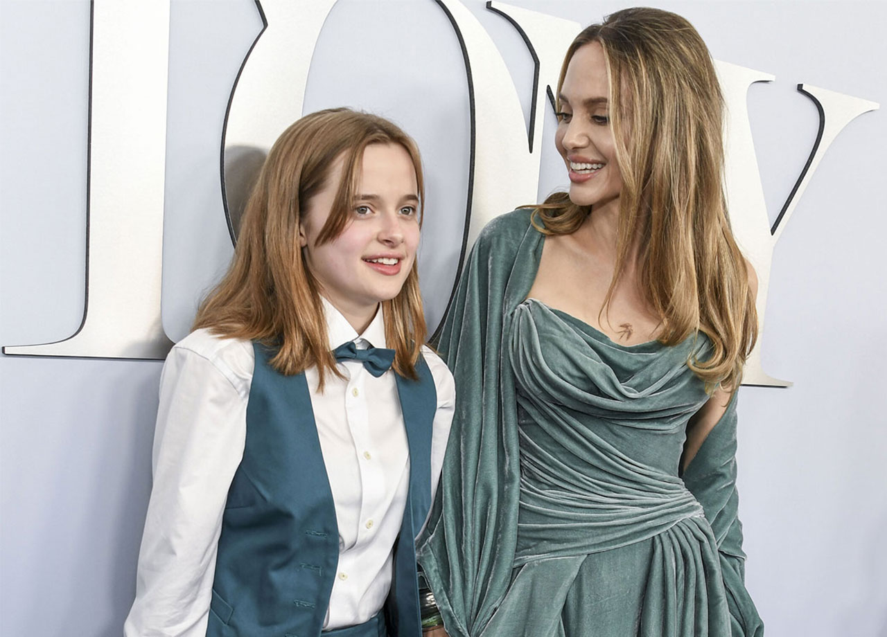 Angelina Jolie and Vivienne Jolie Pitt 77th annual Tony Awards