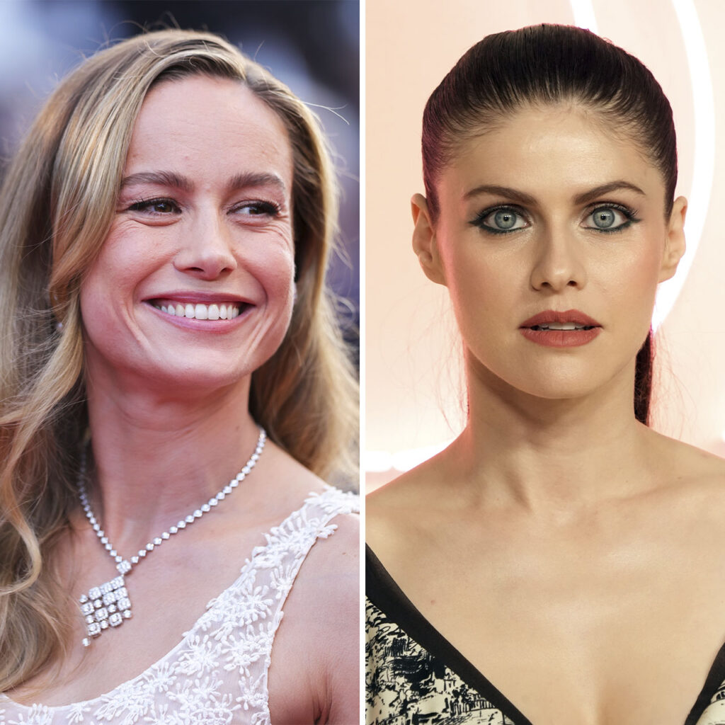 Brie Larson And Alexandra Daddario Accidentally Wear The Same Strappy Polka  Dot Dress For Filming Italy 2024 Red Carpet - SHEfinds