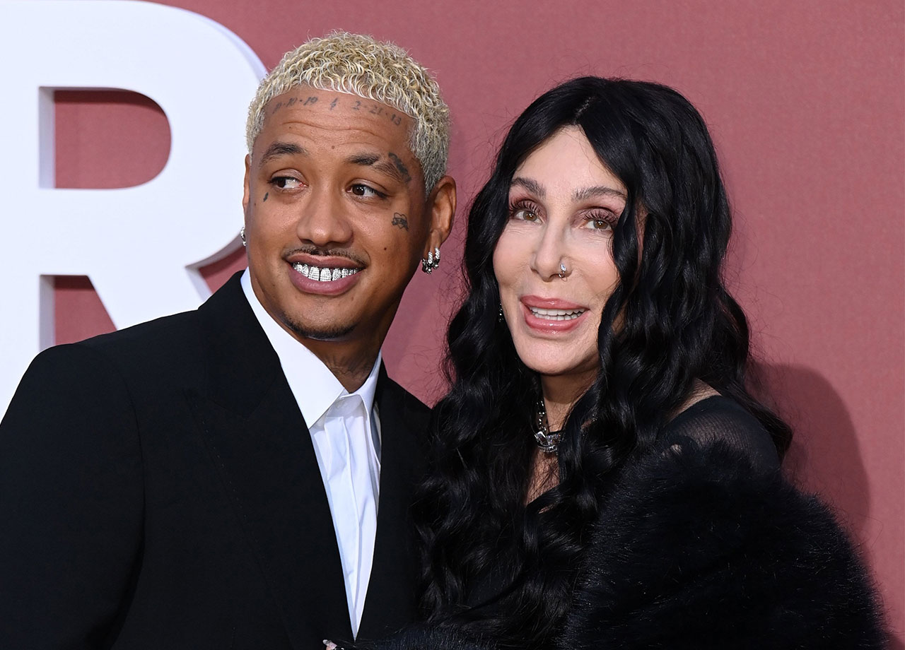 Cher and AE at the amfAR Cannes Gala 2024