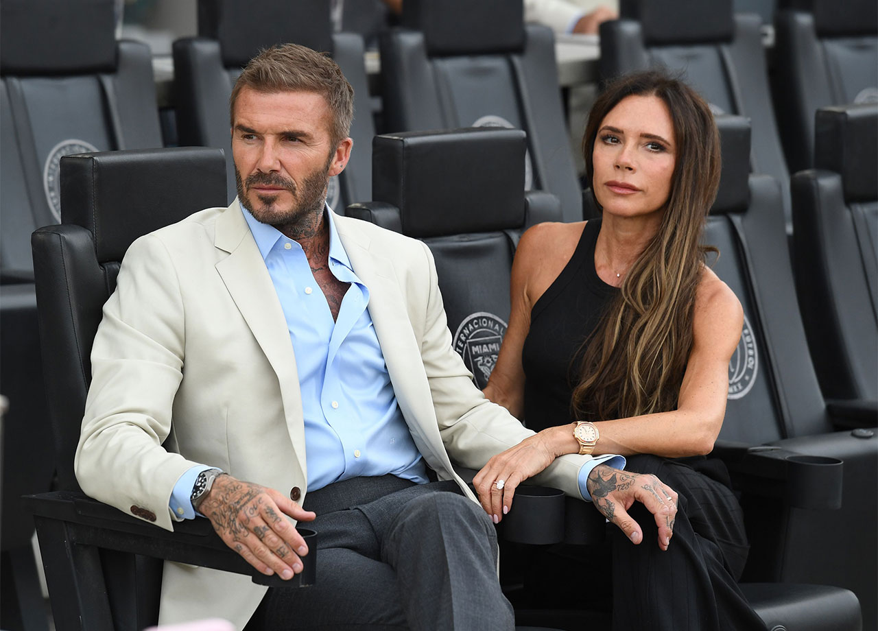 David Beckham and Victoria Beckham at Inter Miami Leagues Cup 2023
