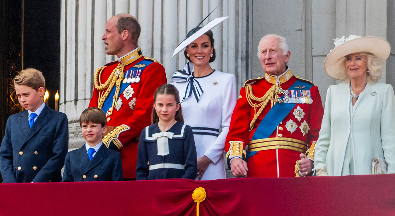 Kate Middleton Prince William King Charles Trooping the Color 2024