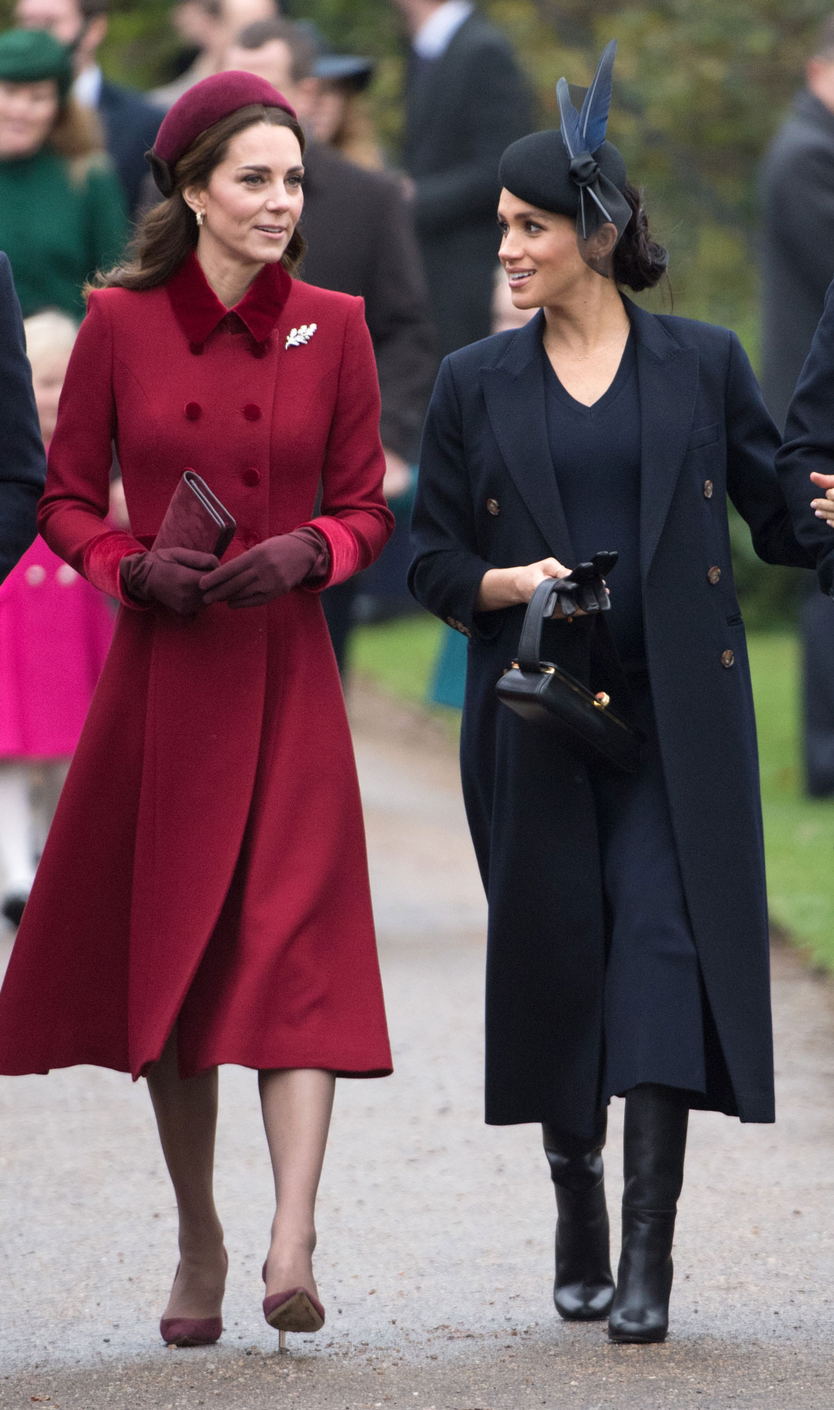 Meghan Markle Christmas Day church service Victoria Beckham dress