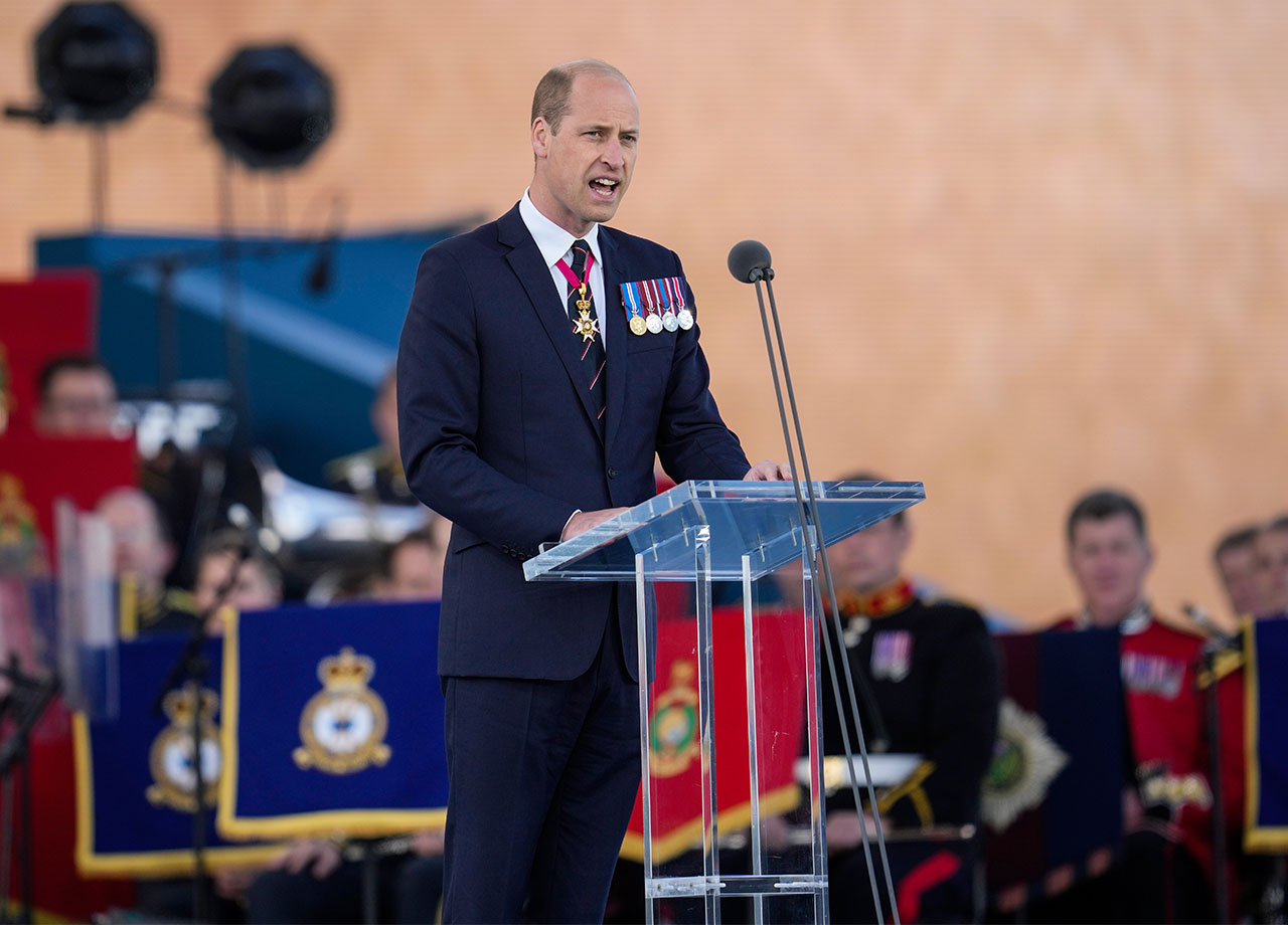 Prince William commemoration 80th Anniversary D Day landings Portsmouth