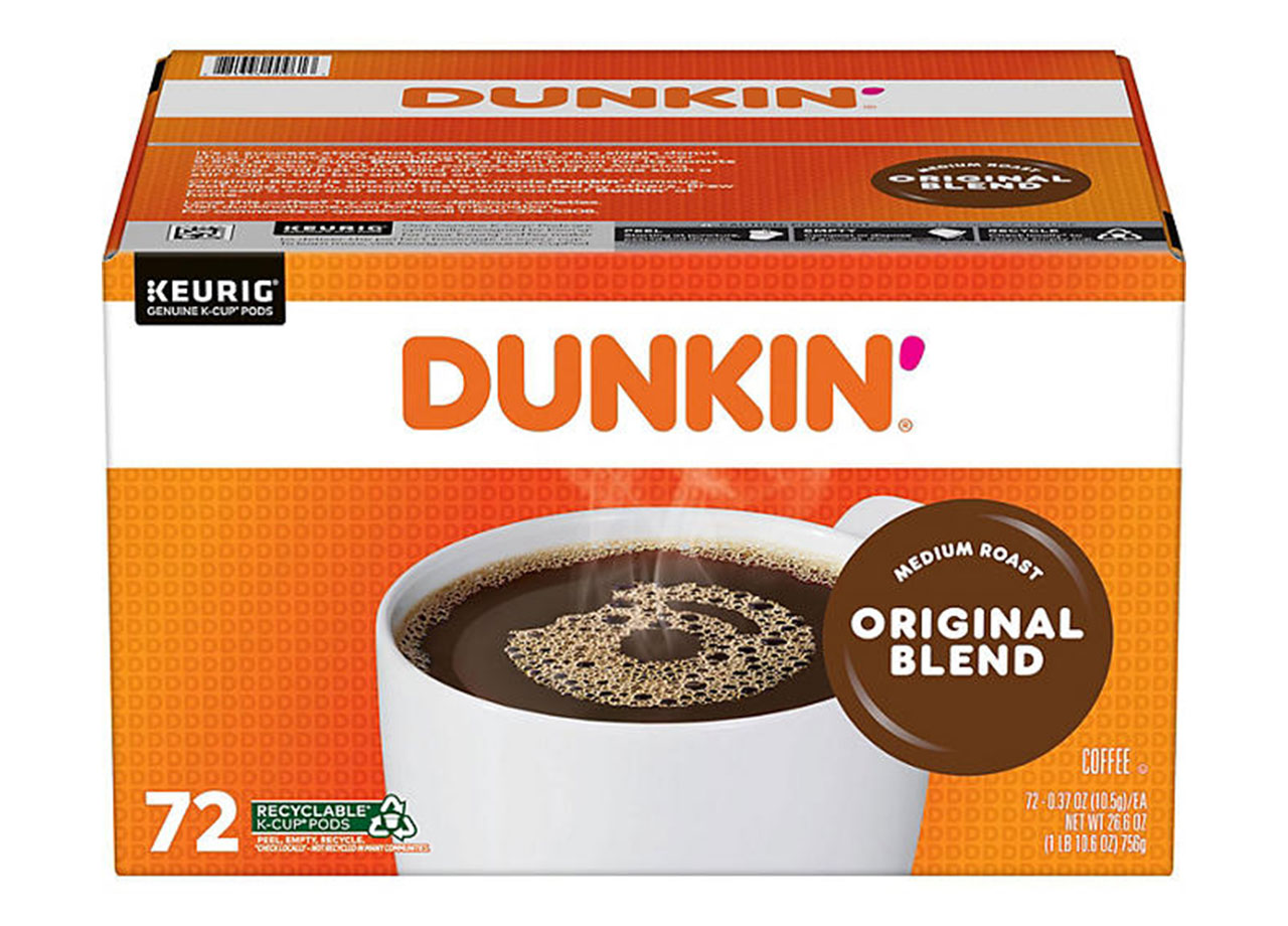 dunkin' medium roast k cup coffee pods