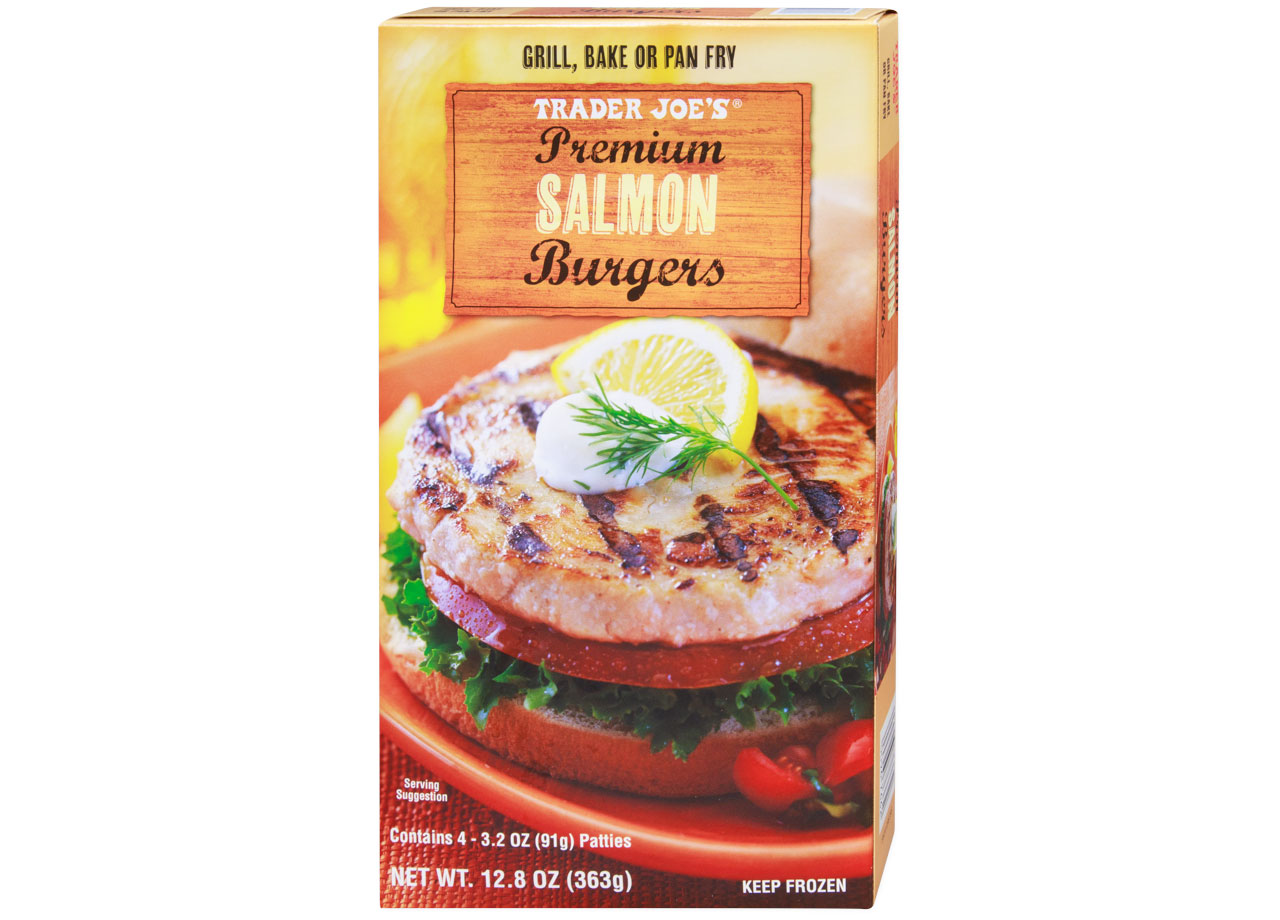 trader joes premium salmon burgers