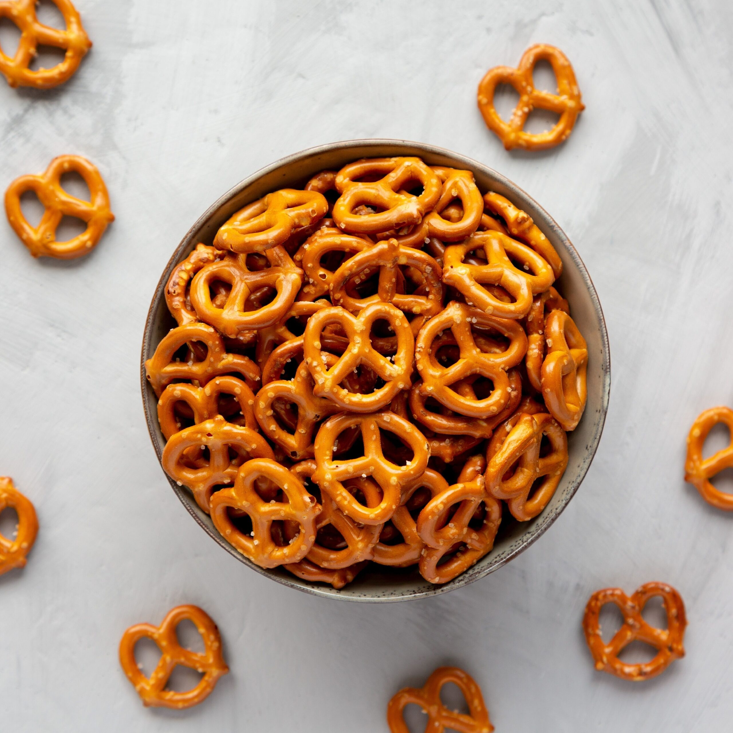 bowl of pretzels