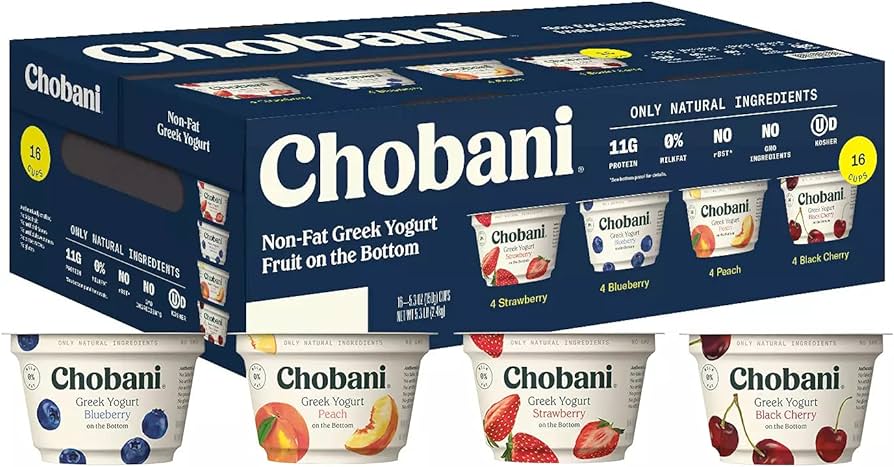 chobani fruit on the bottom 16 pack