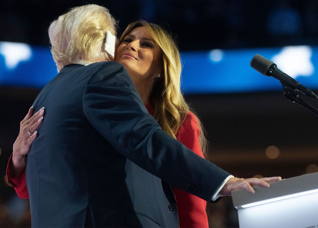 Donald Trump and Melania Trump Republican National Convention