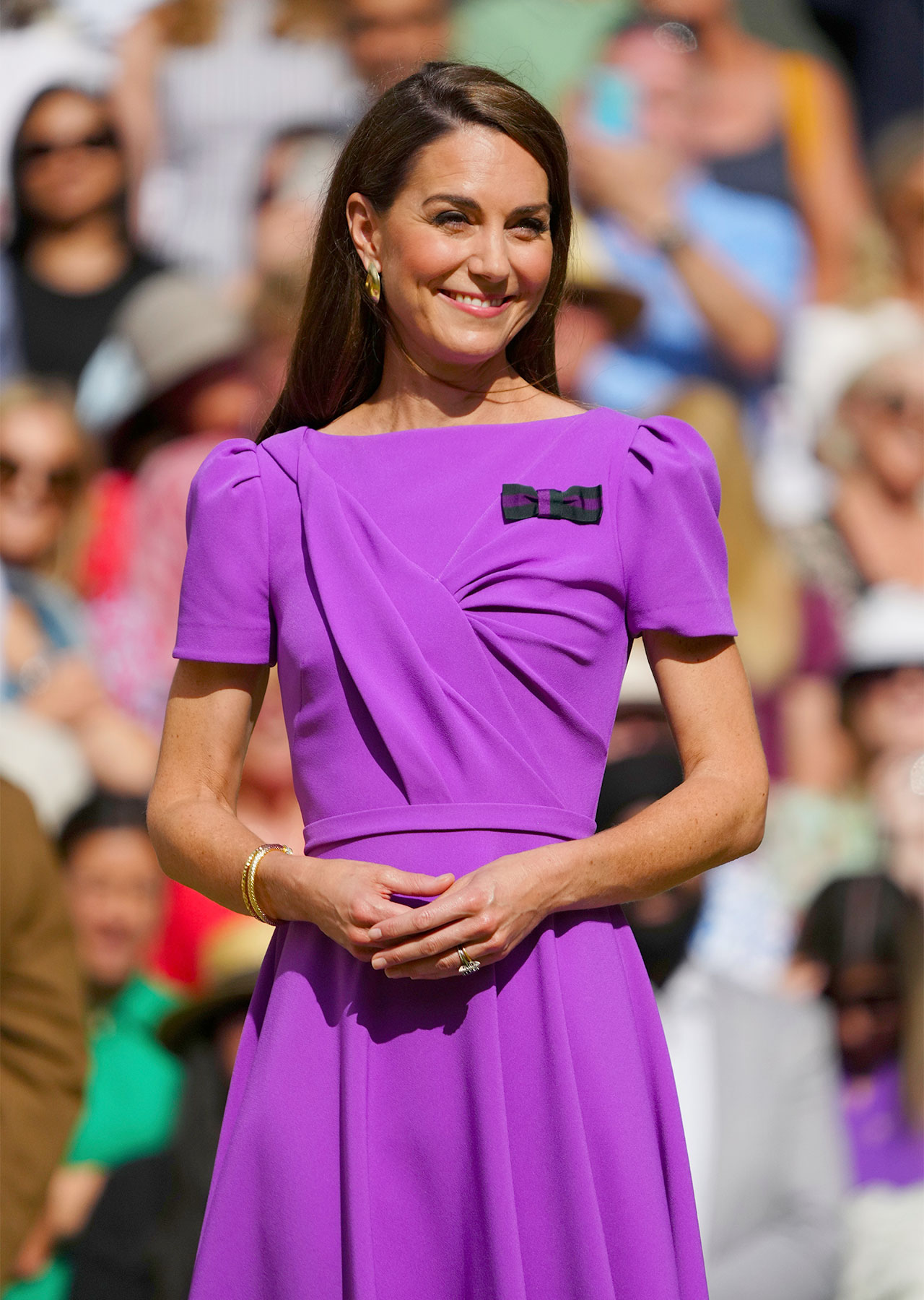 Kate Middleton Wimbledon Men's Final 2024 purple dress