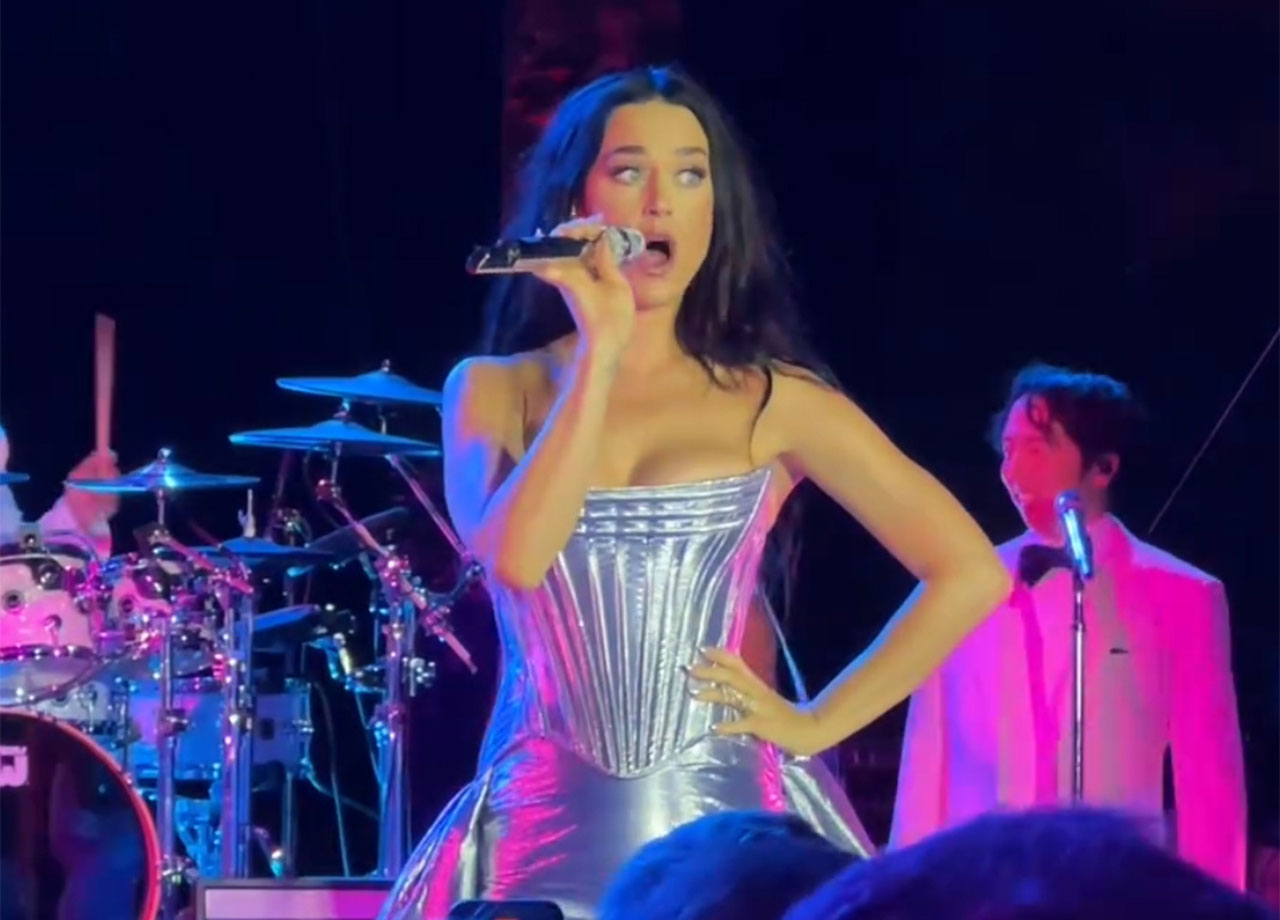 Katy Perry performing in Cannes