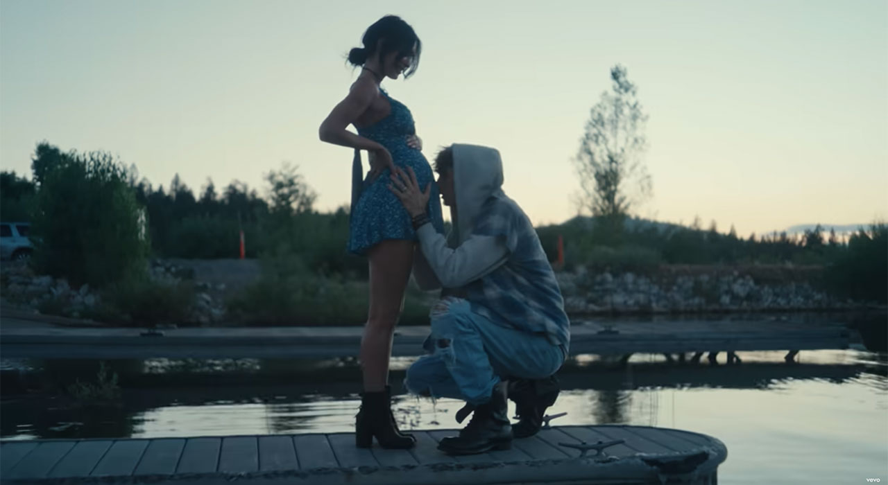 Megan Fox and Machine Gun Kelly in Lonely Road music video