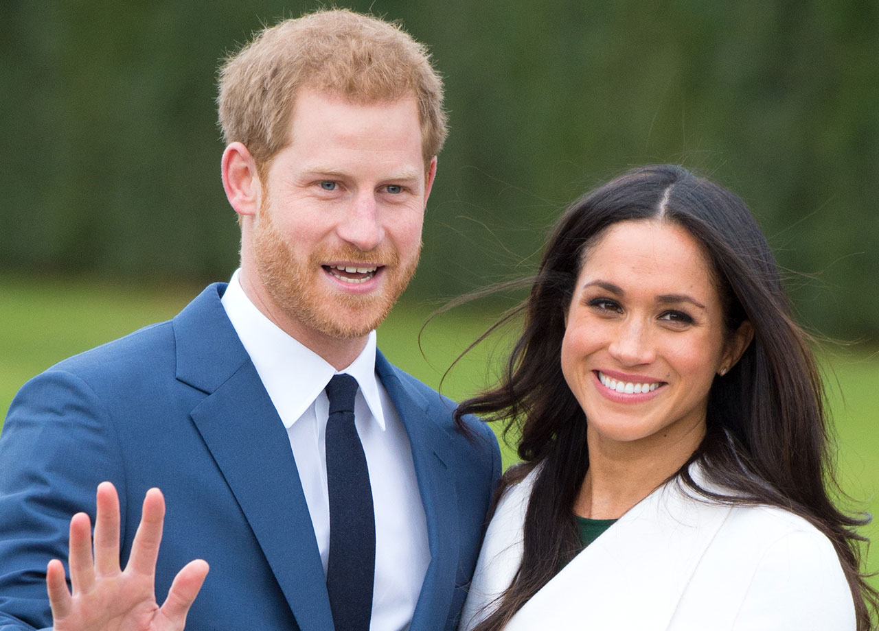 Prince Harry and Meghan Markle photocall at Kensington Palace after engagement announcement