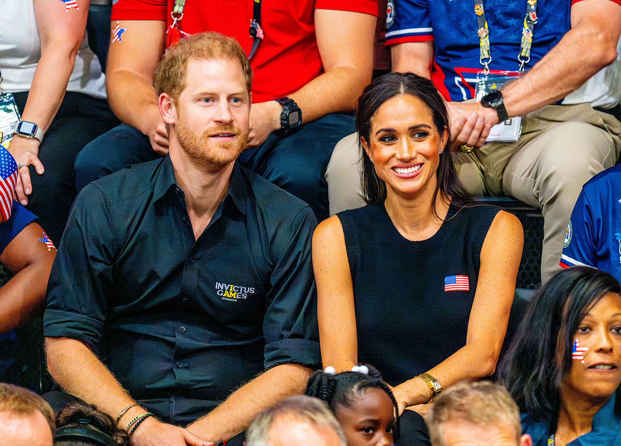 Meghan Markle and Prince Harry Invictus Games 2023 wheelchair basketball