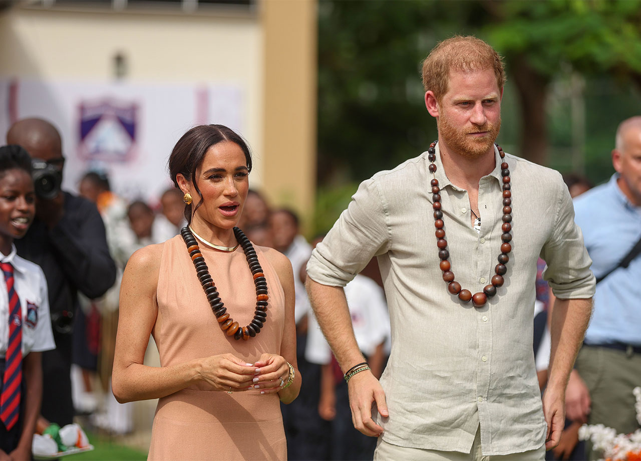 Meghan Markle and Prince Harry in Nigeria