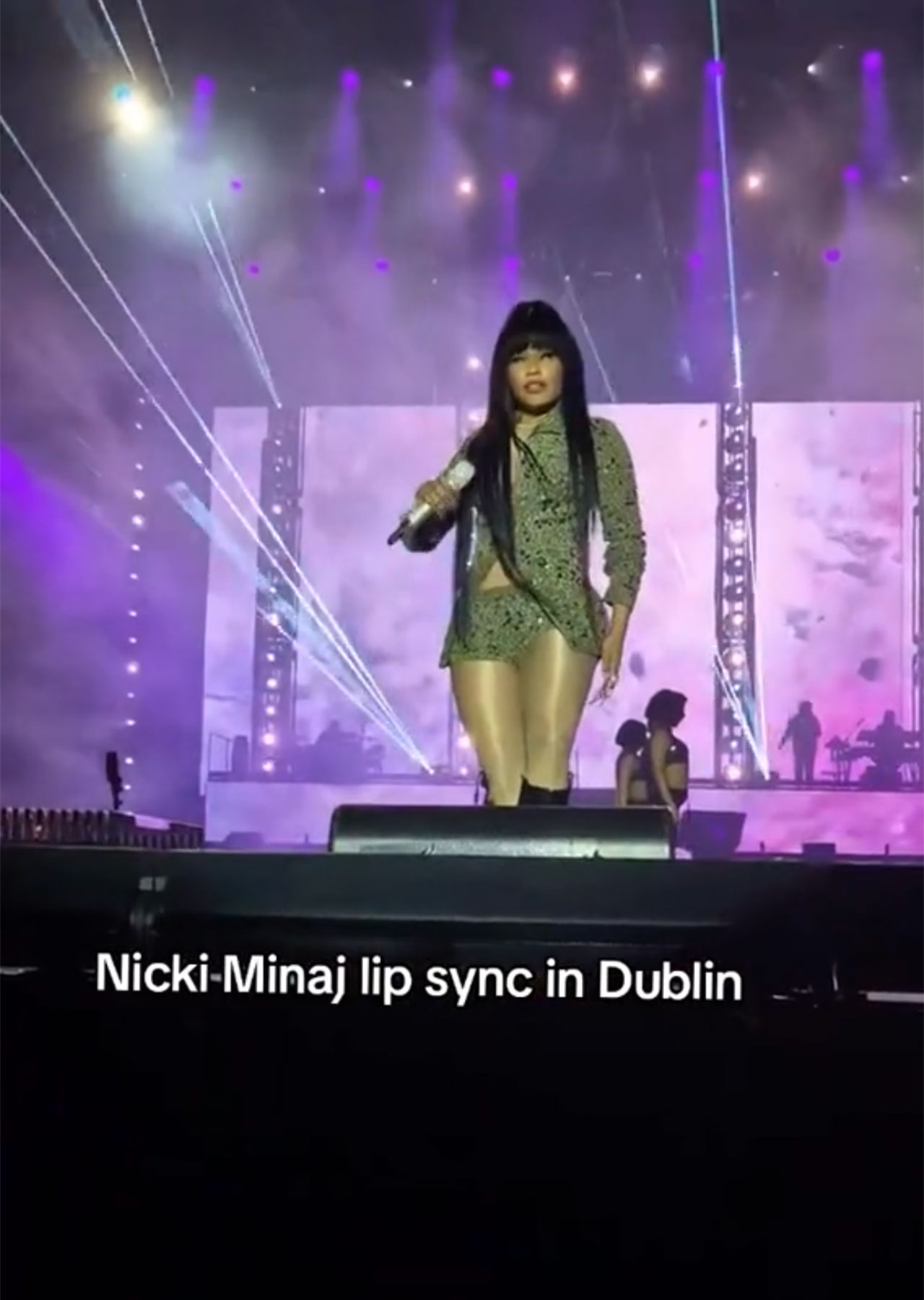 Nicki Minaj performing in Dublin