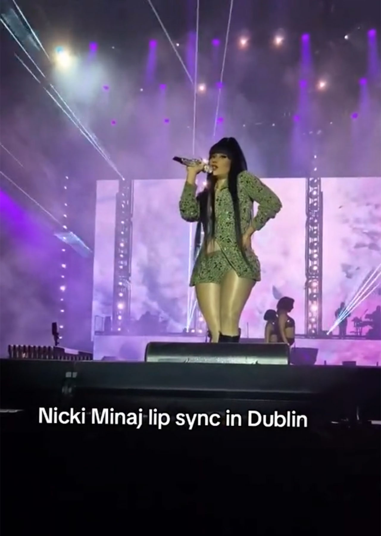 Nicki Minaj performing in Dublin Ireland