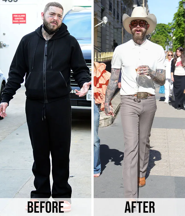 Post Malone before and after weight loss