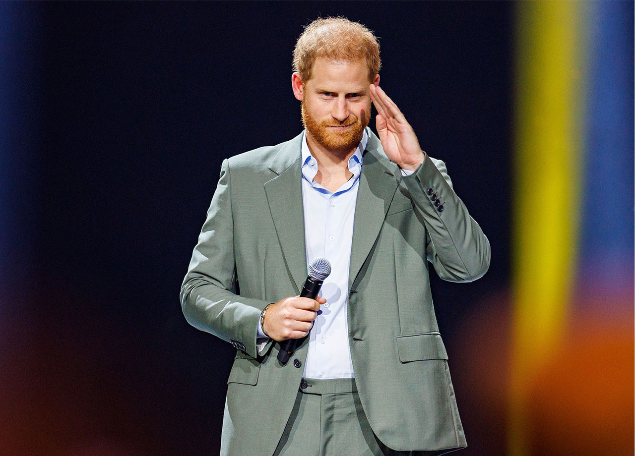 Prince Harry delivers a speech opening ceremony Invictus Games