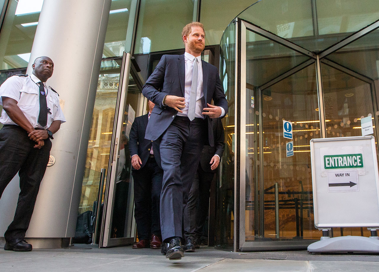 Prince Harry departs High Court after phone hacking trial