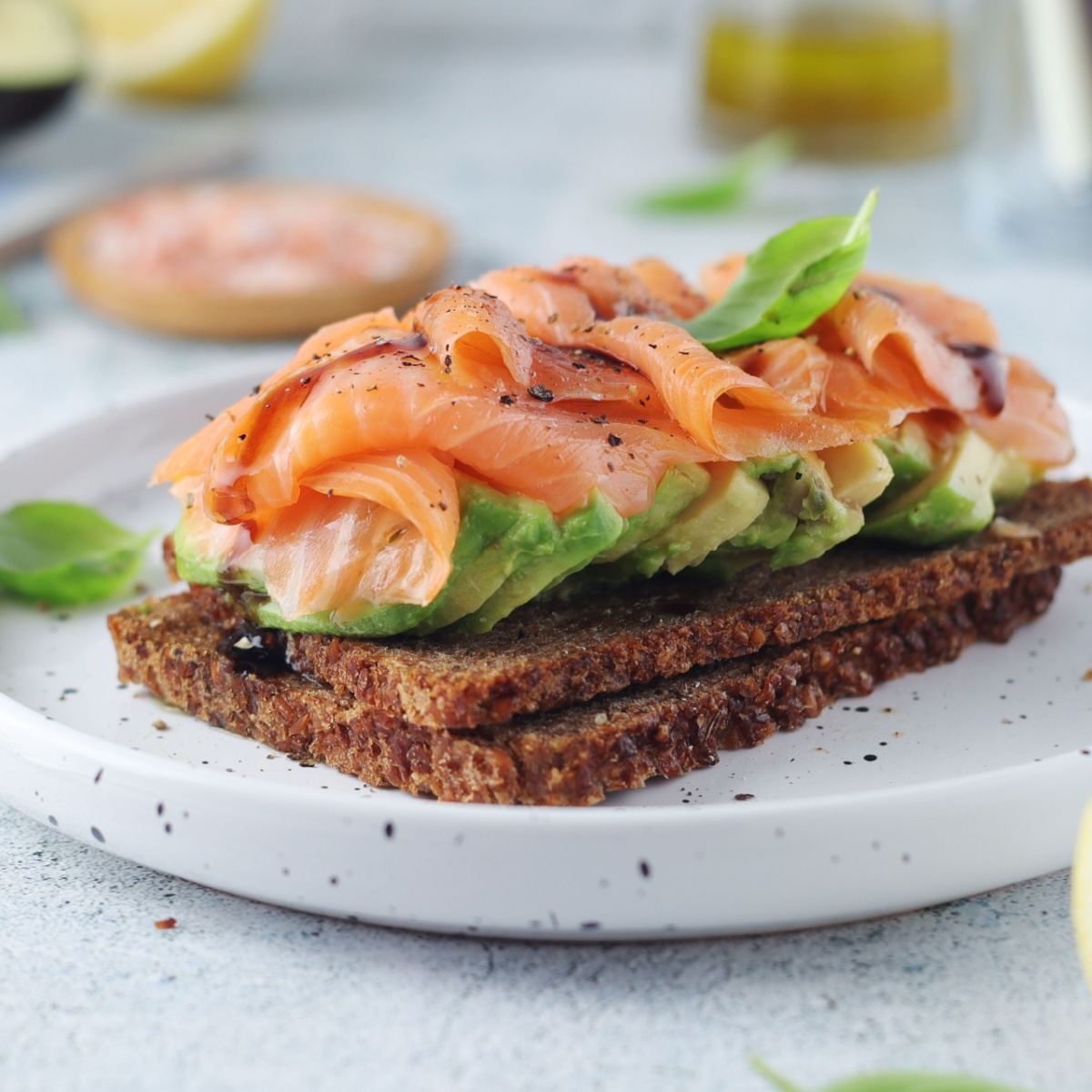 smoked salmon toast