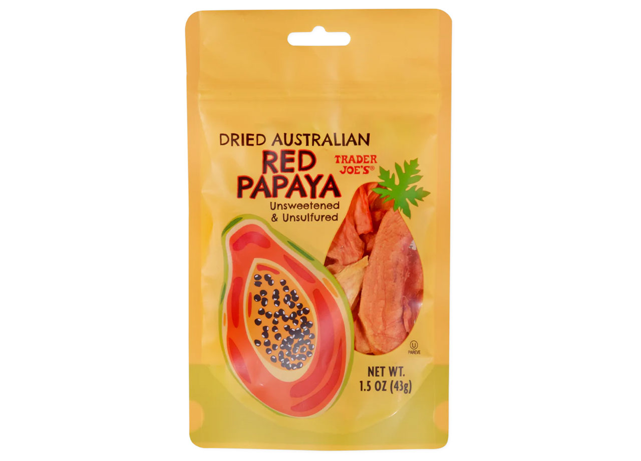 trader joes dried australian red papaya