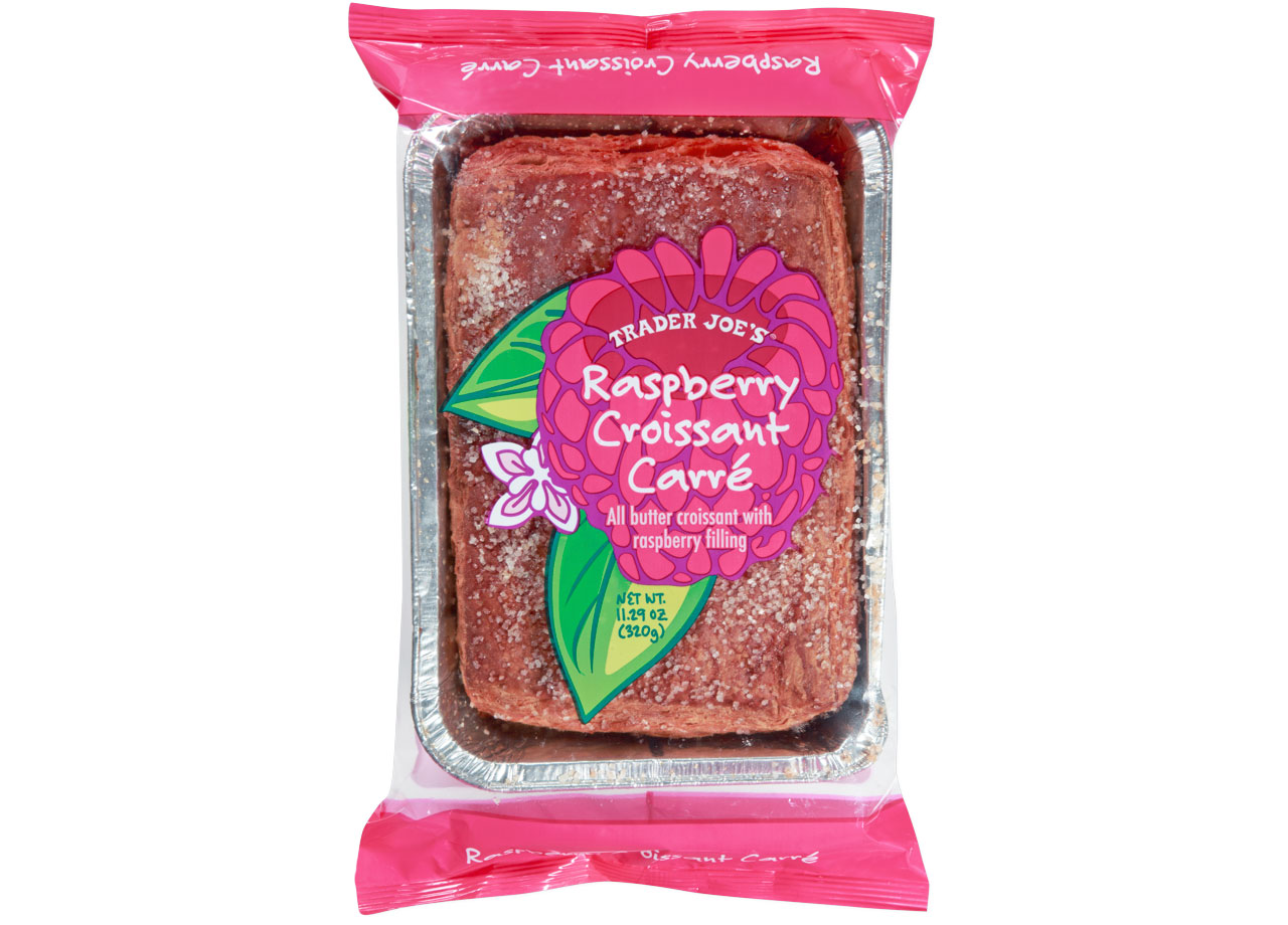 trader joes raspberry croissant carre