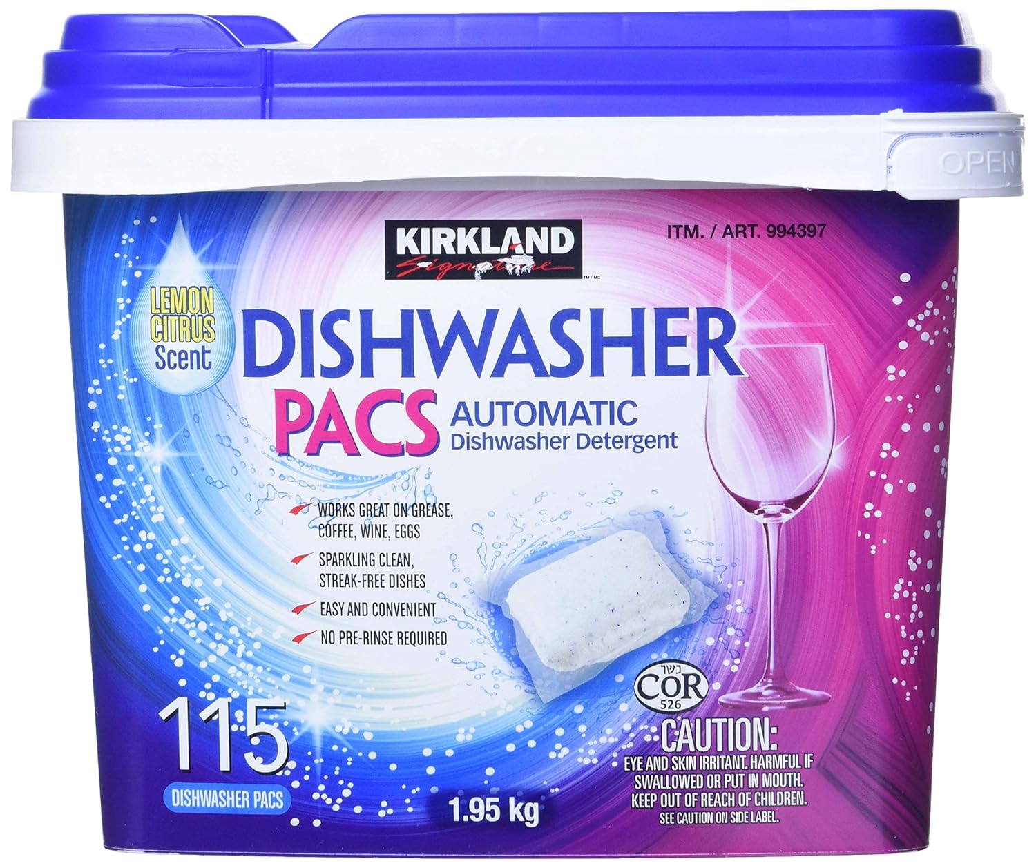 kirkland signature dishwasher pacs