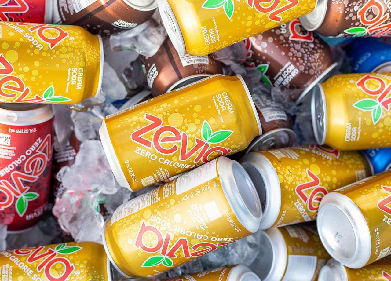 cans of zevia