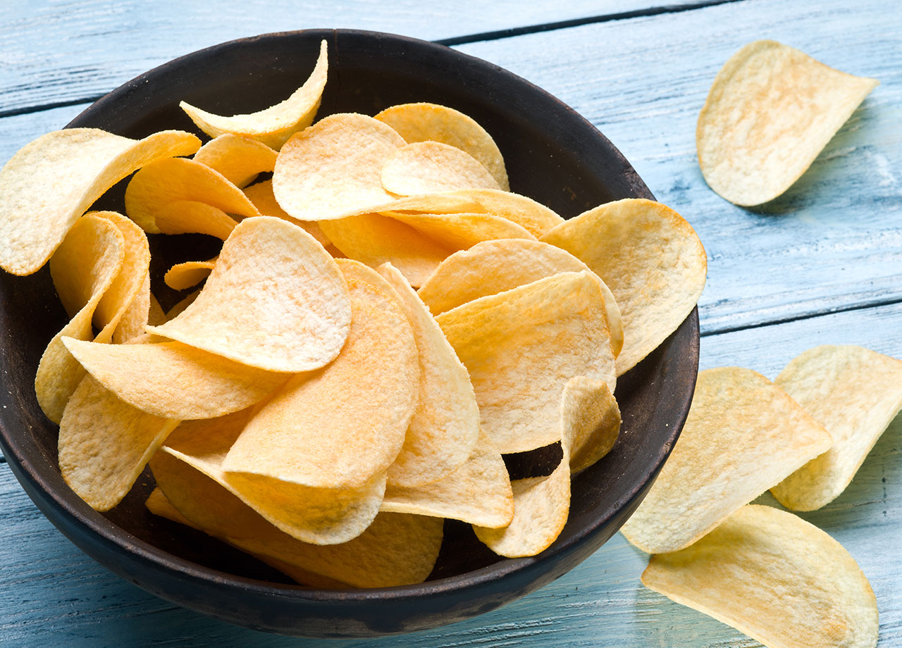 bowl of pringles potato chips