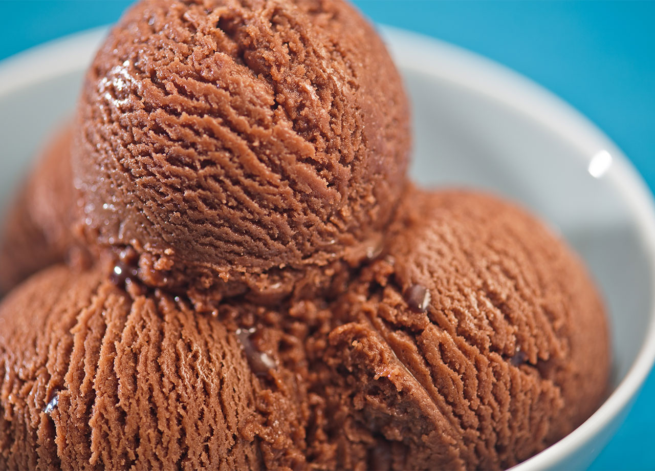 chocolate ice cream bowl