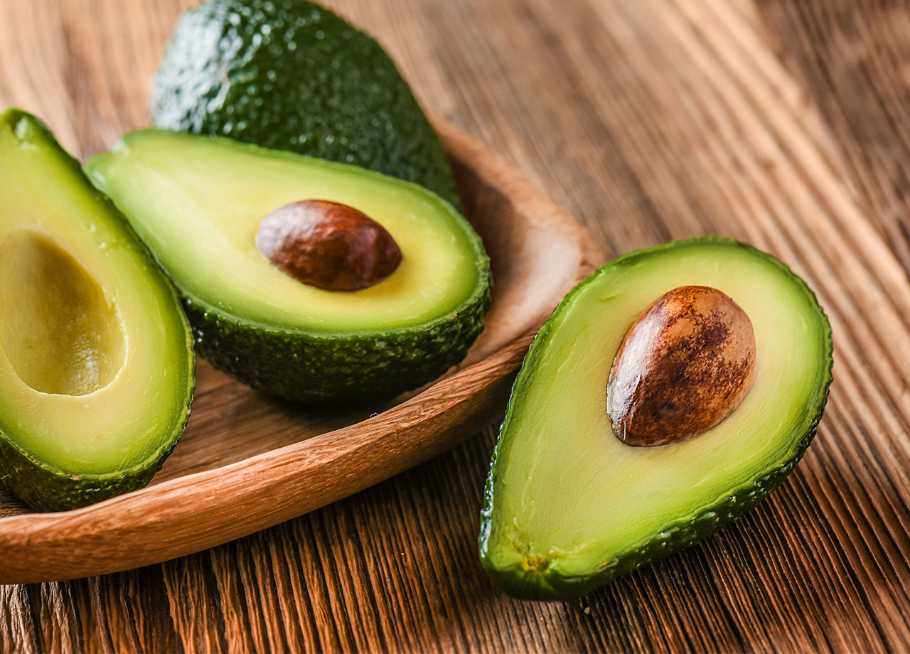 cut open avocados