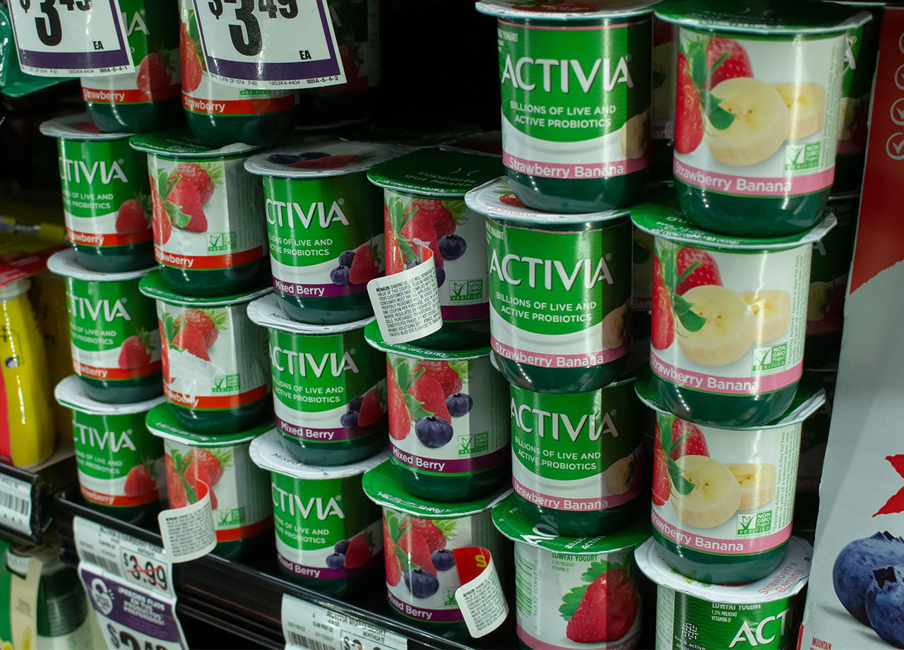 activia on shelves