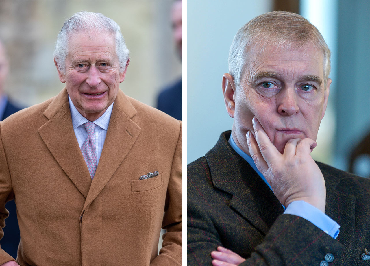 King Charles and Prince Andrew