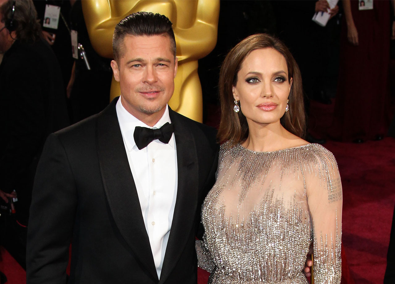 Brad Pitt and Angelina Jolie on the red carpet