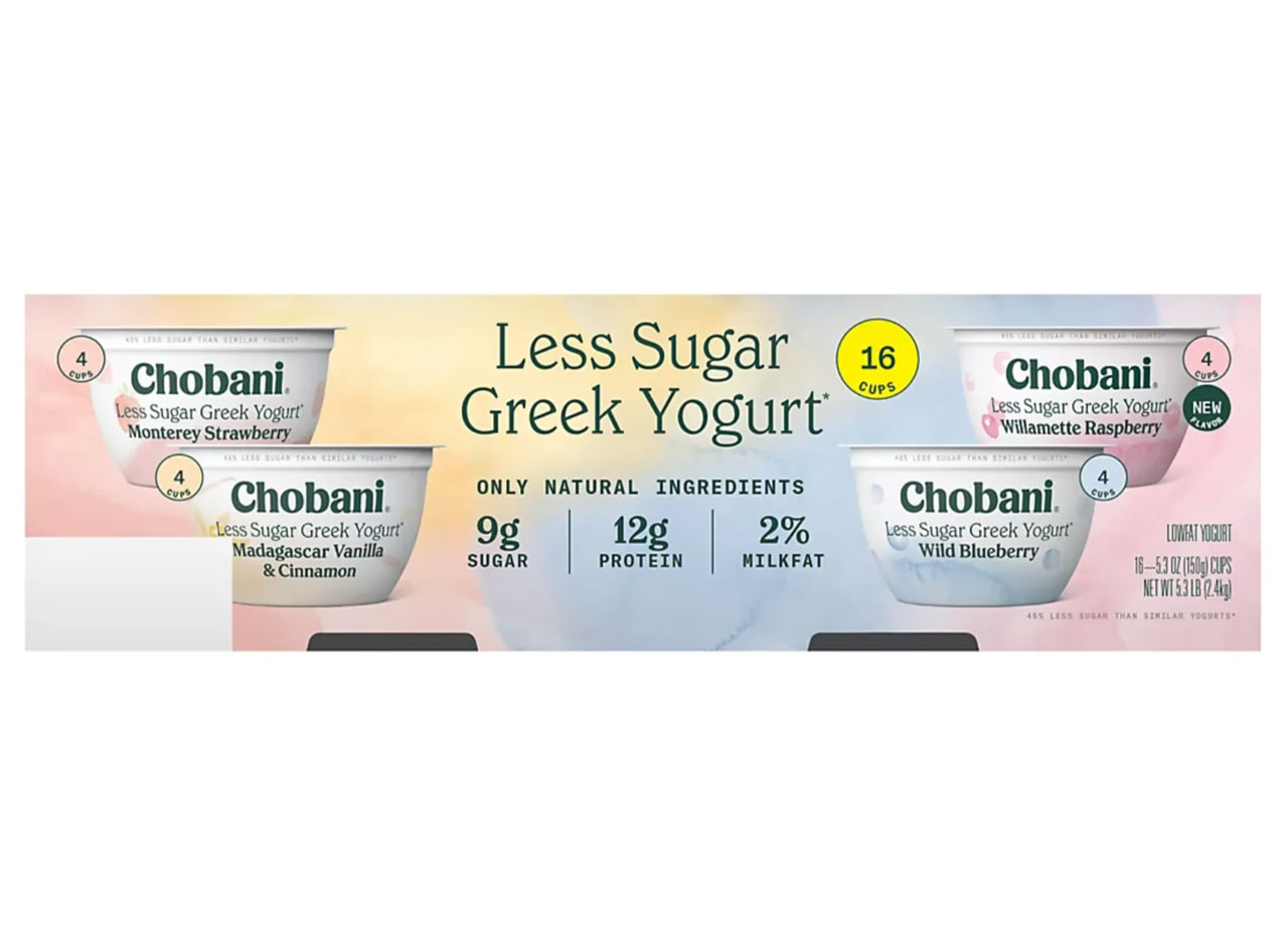 chobani less sugar