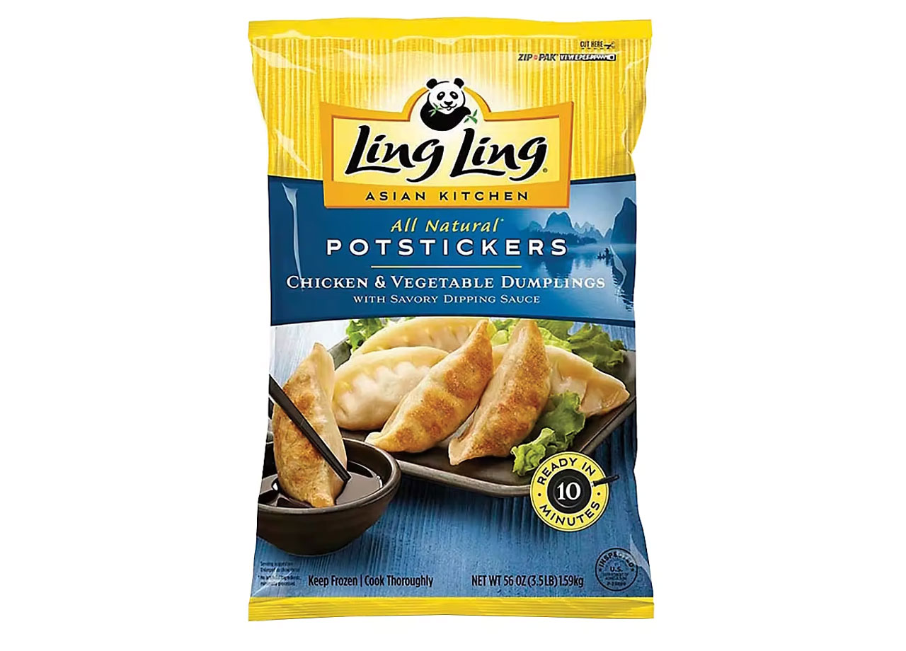 ling ling chicken and vegetable pot stickers