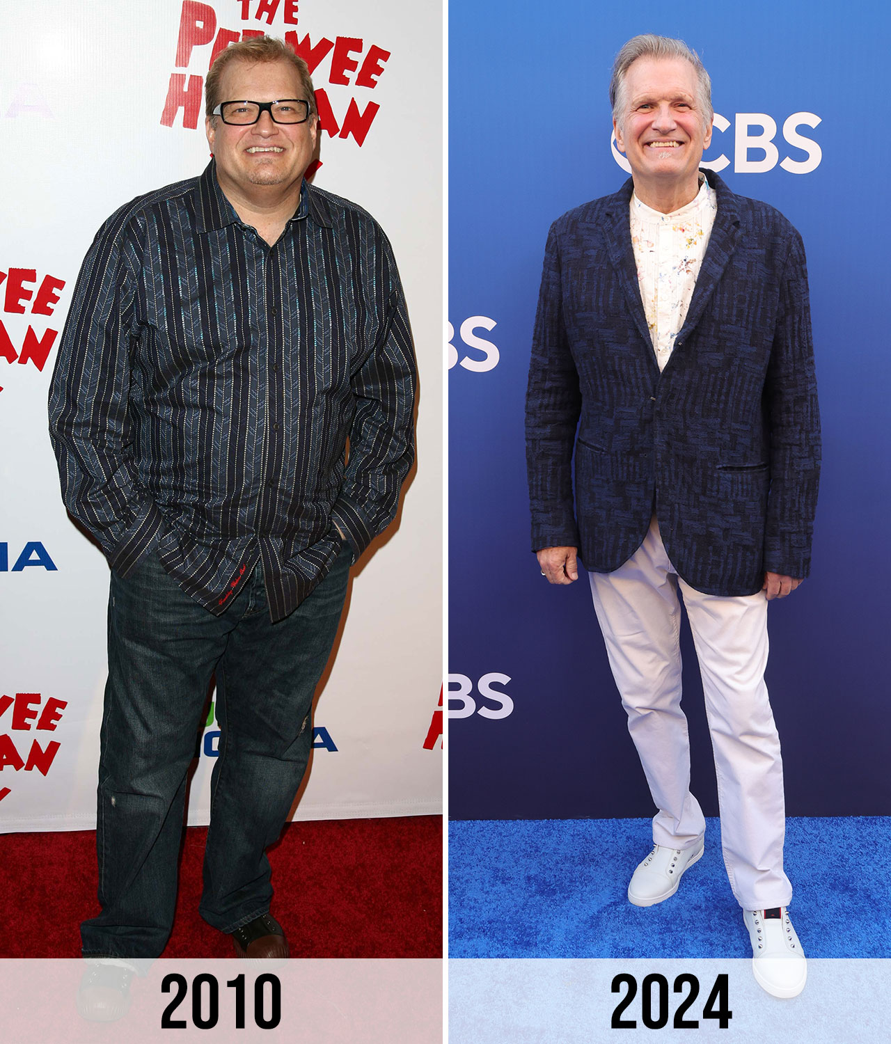 Drew Carey weight loss transformation 2010 vs 2024