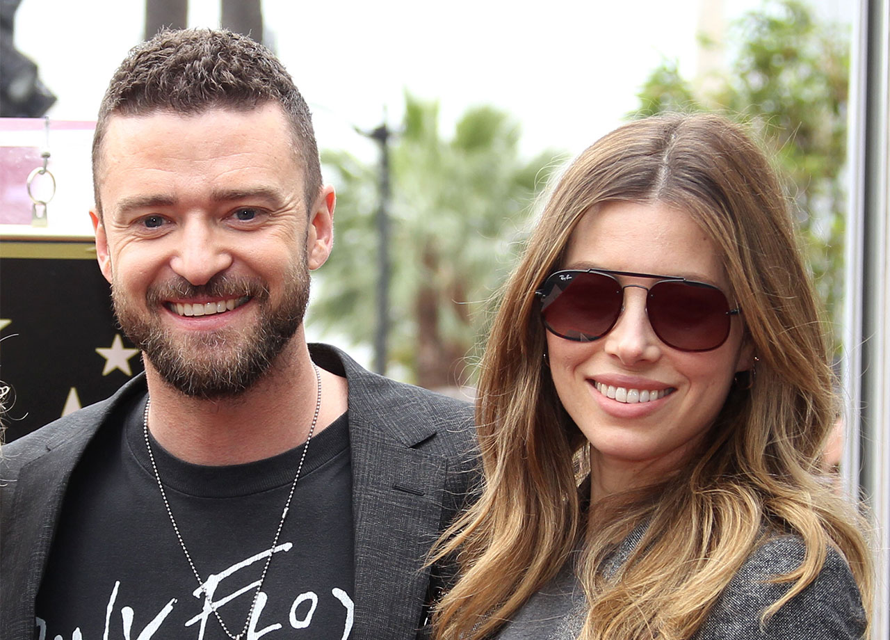 jessica biel justin timberlake nsync gets a star on hollywood walk of fame