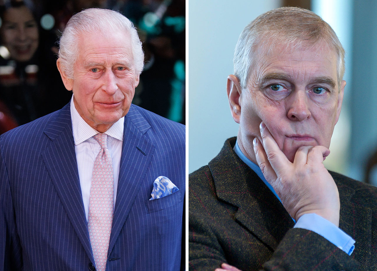 King Charles and Prince Andrew