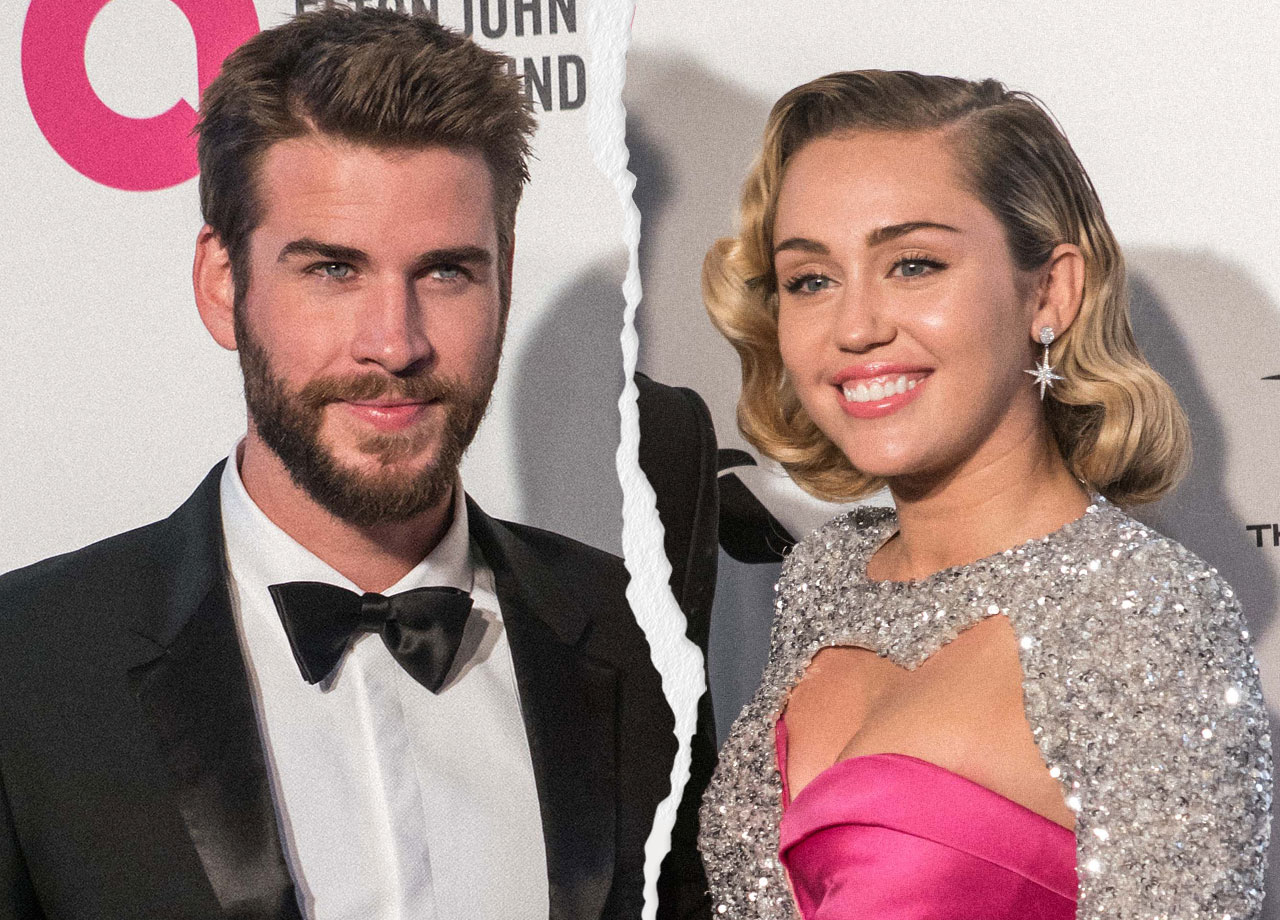 Miley Cyrus and Liam Hemsworth split photo