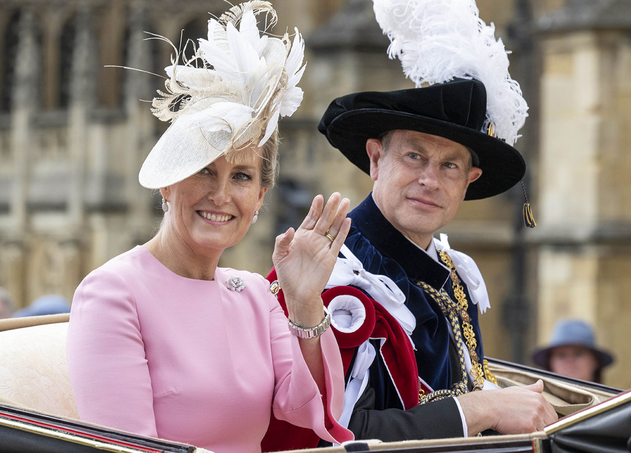 Prince Edward and Duchess Sophie Order of the Garter 2022