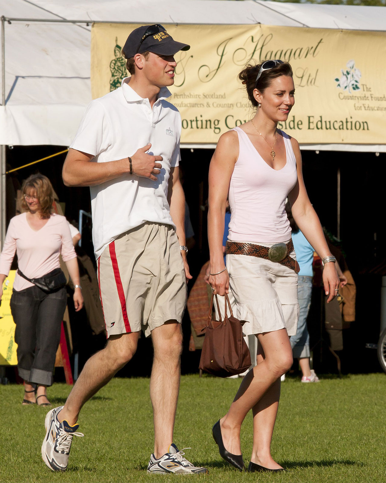 Prince William and Kate Middleton at the Beaufort Polo Club 2005