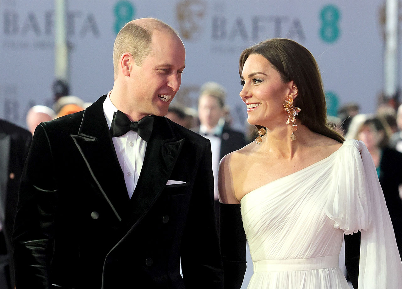 Prince William and Kate Middleton at the BAFTAs 2023