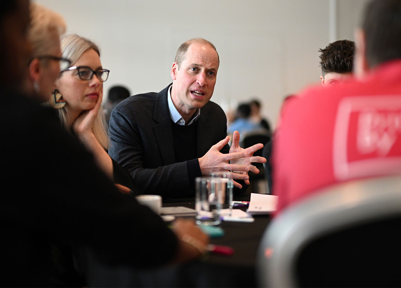 Prince William at Homewards Sheffield Local Coalition meeting at the Millennium Gallery in South Yorkshire