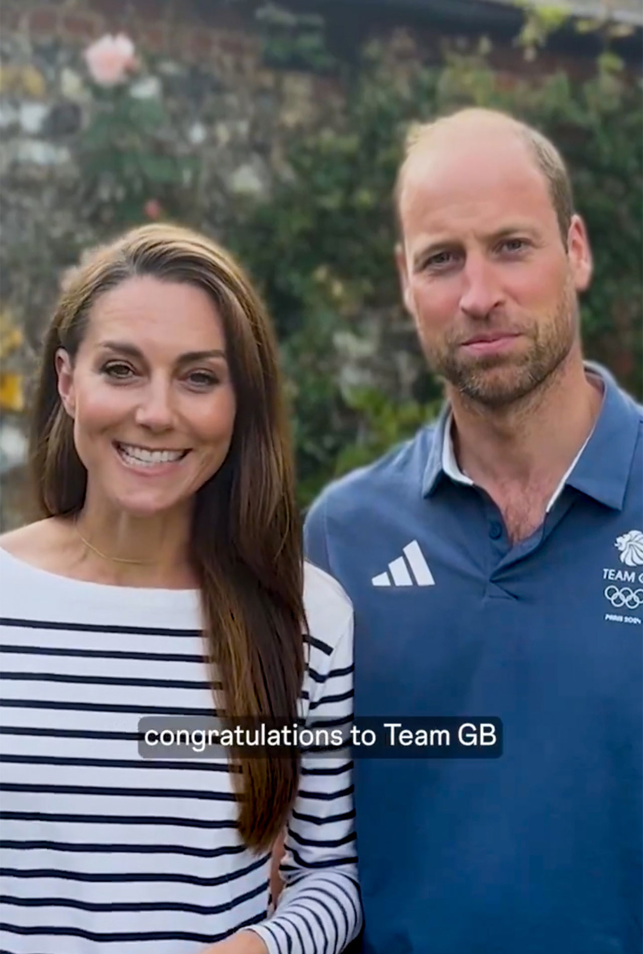 Prince William and Kate Middleton congratulate Team GB after Olympics