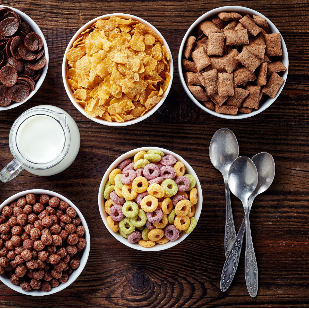 variety of cereals