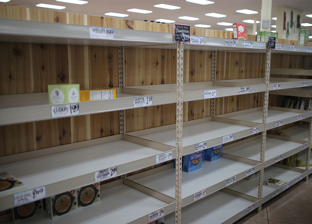 trader joe's empty shelves