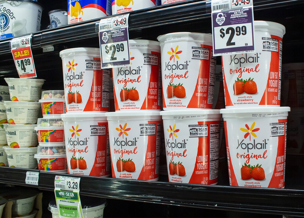 yoplait on shelves